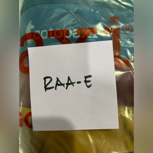 Cotopaxi Men's XL Teca Fleece Full-Zip Jacket Skyfire Blue Stripes Rust NWT - Picture 8 of 8